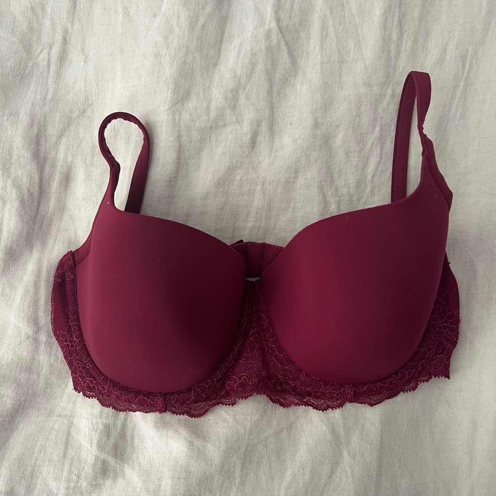 La Perla demi underwire bra - Maroon red, 34D